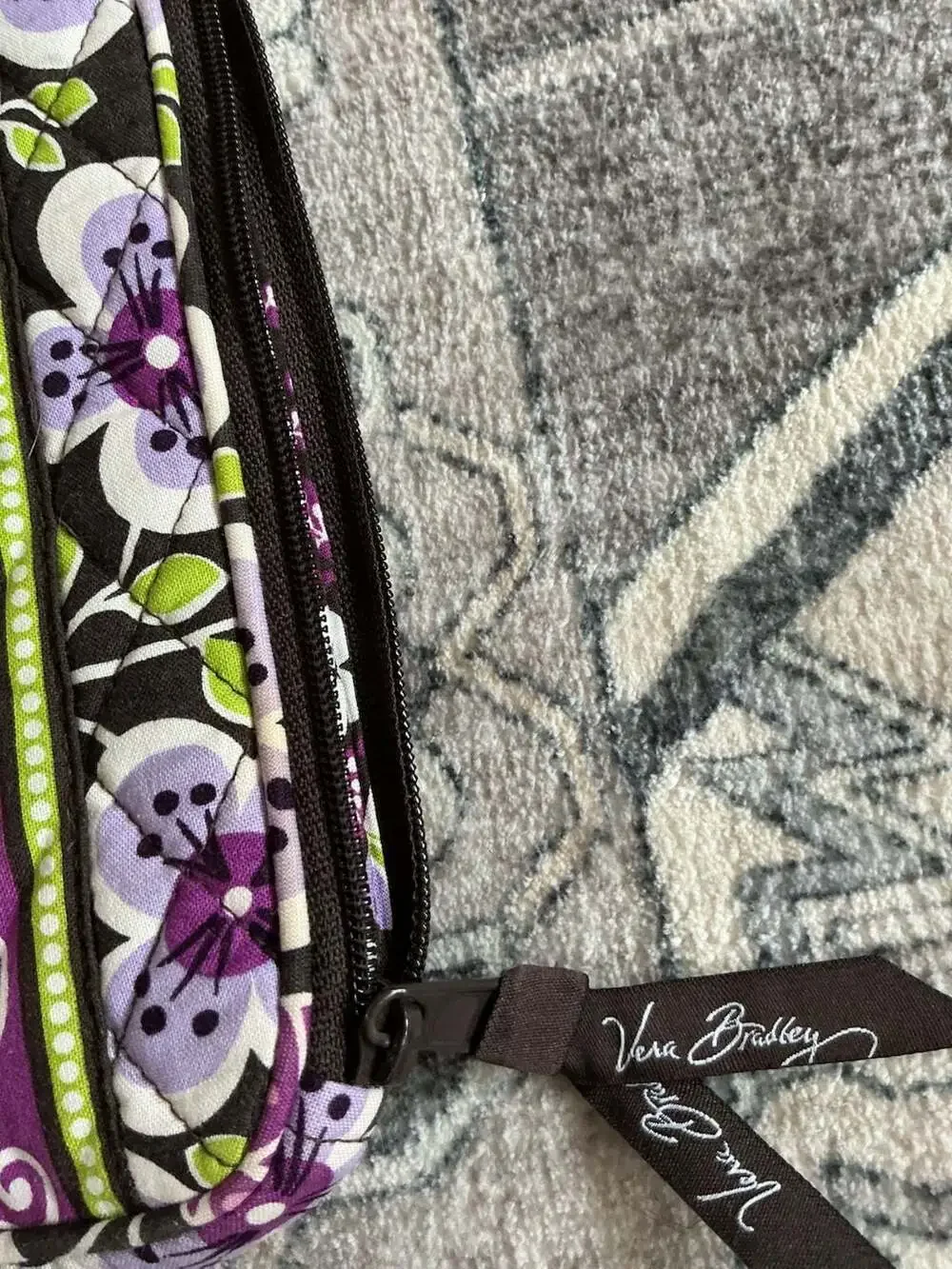 Vera Bradley Plum Petals Quilted Zip-Around E-Reader Tablet Sleeve